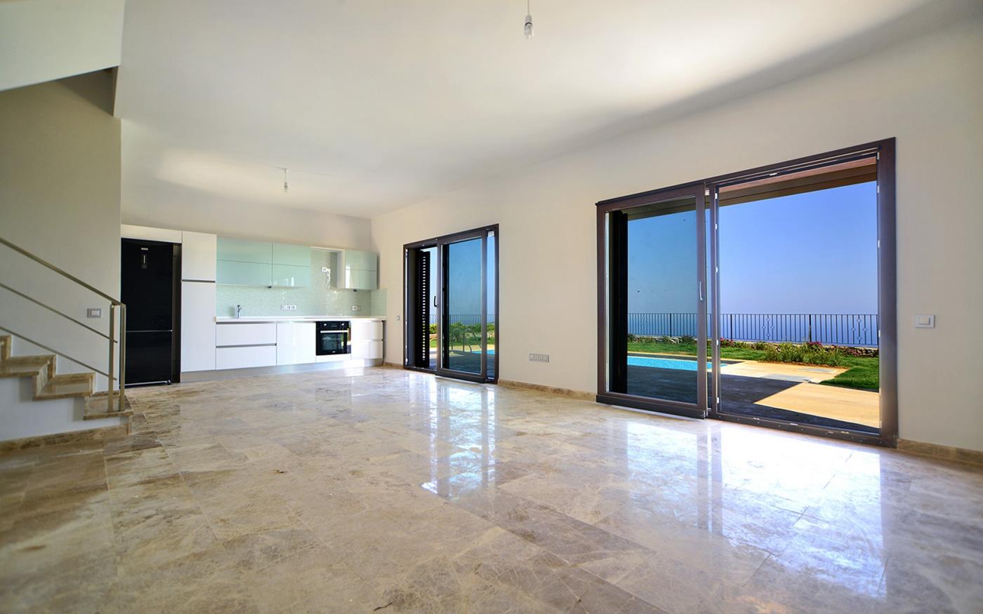 Empty room with balcony photo
