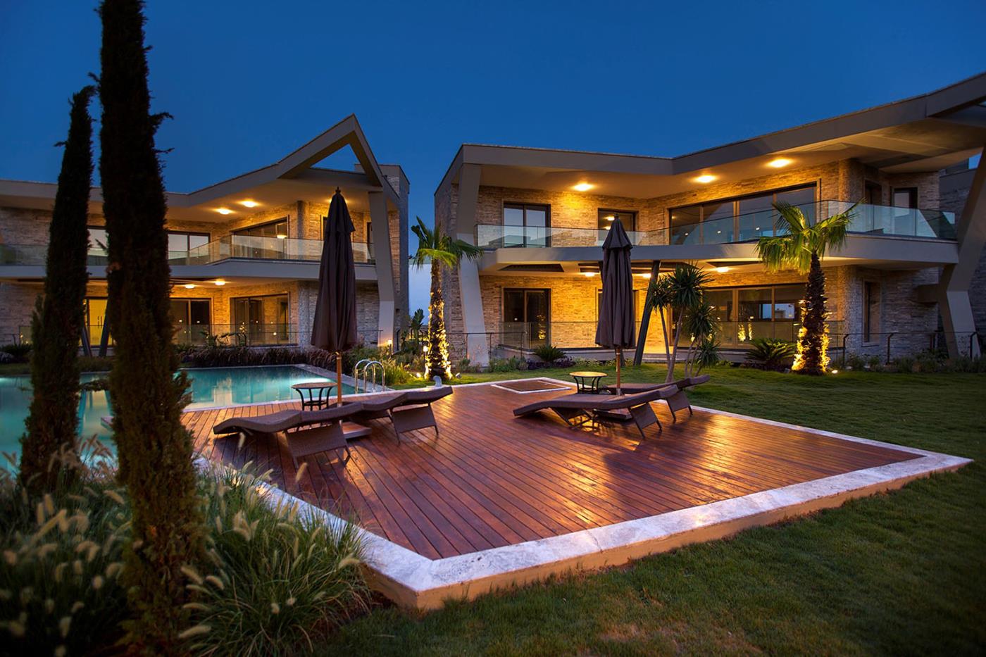 Open plan living area photo