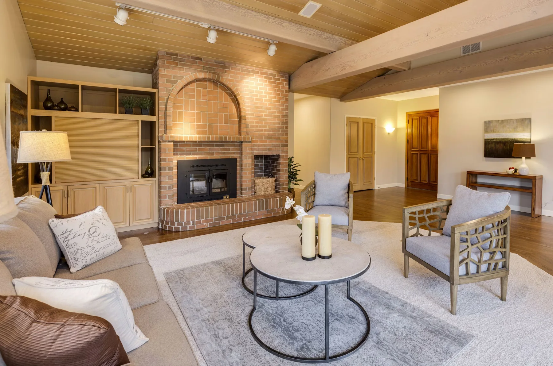 04 · Fireplace living room source listing photograph used in the six-photo AbodeVid property-video evidence set