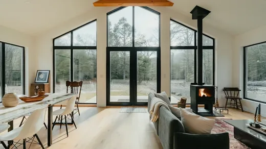 High-ceiling living space from the Cinematic 30 reference
